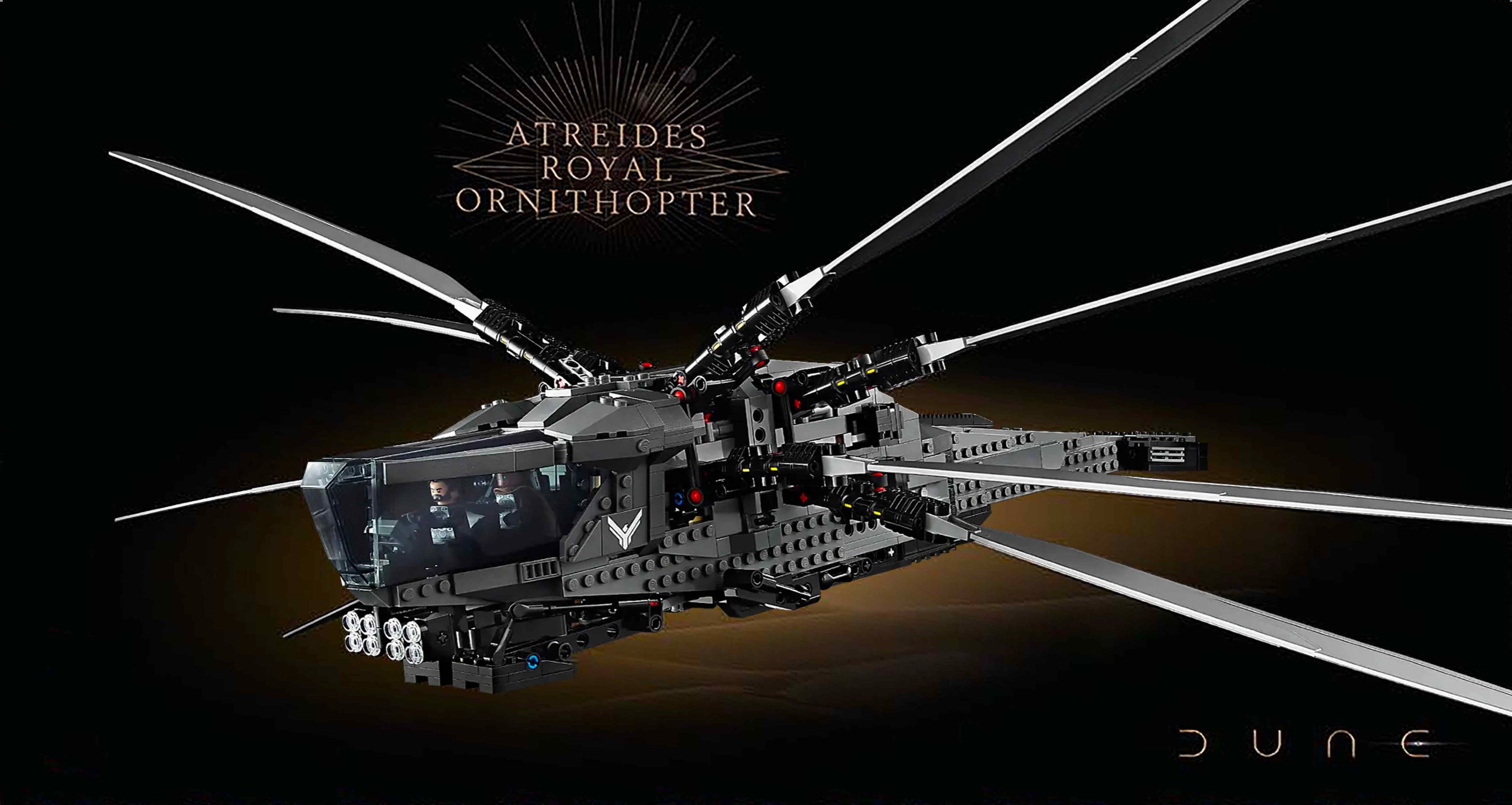Dune Atreides Royal Ornithopter | Icons | 1369 pcs ل ي ج و