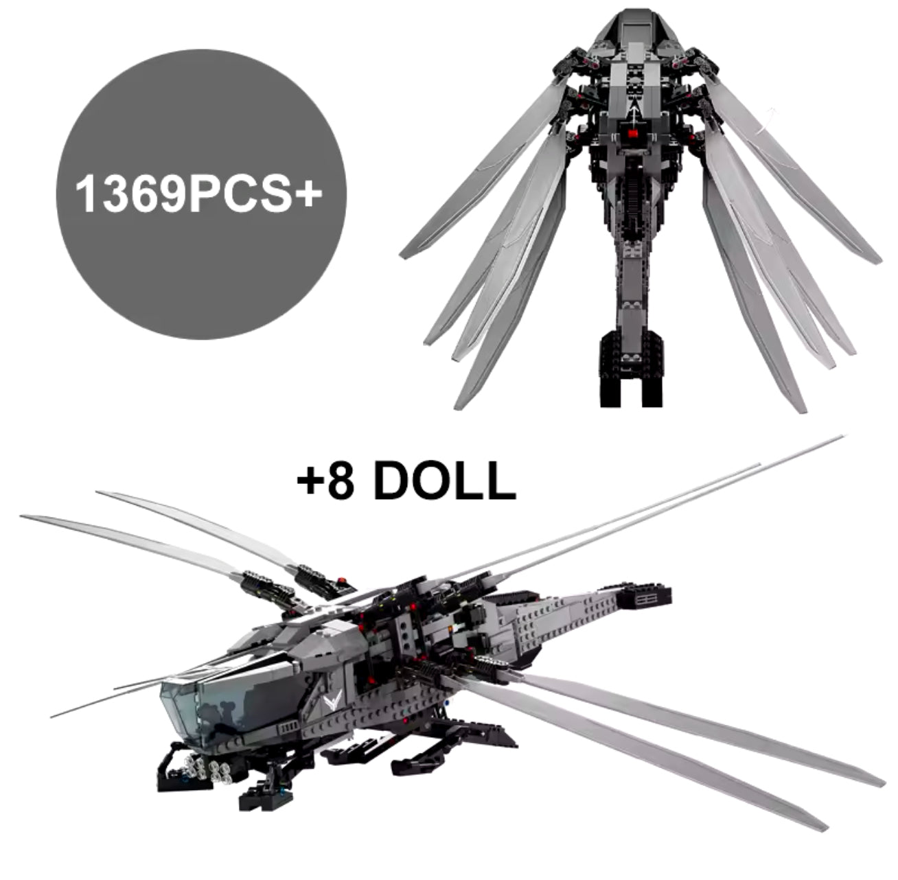 Dune Atreides Royal Ornithopter | Icons | 1369 pcs ل ي ج و